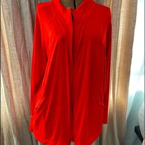 Athleta Orange Cardigan Layer 3x